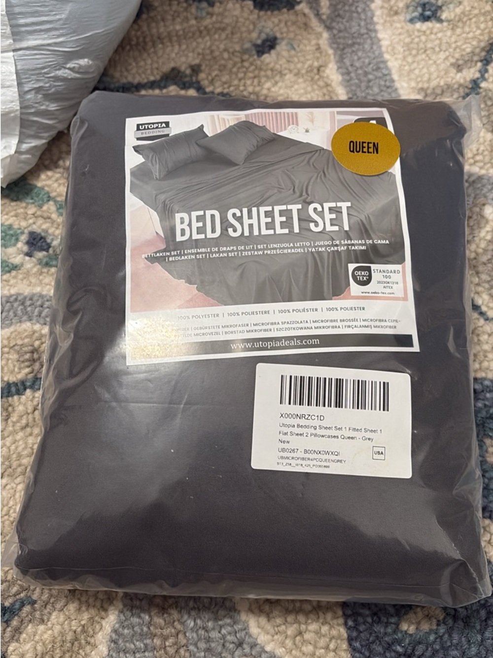 Brand new Queen Bed Sheet Set - Gray